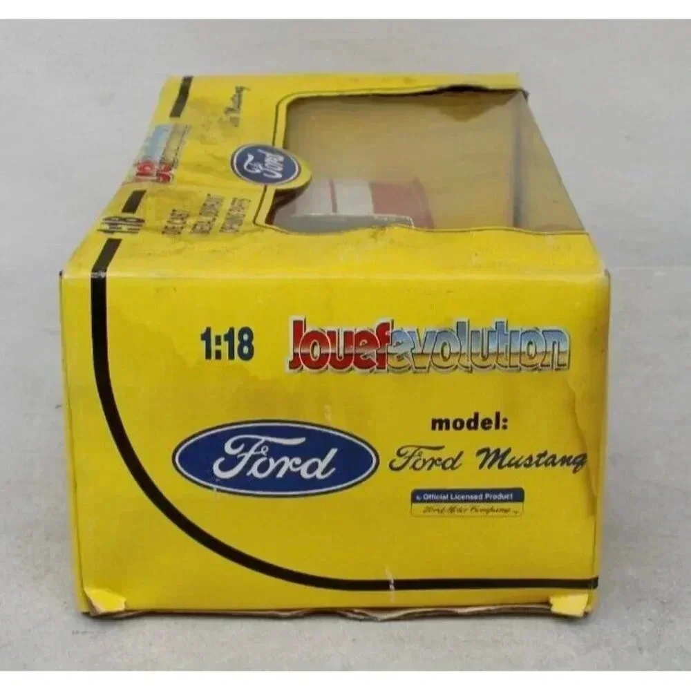 Vtg Jouef Evolution Red 1:18 Scale Ford Mustang 350 GT 65 Diecast Toy Race Car